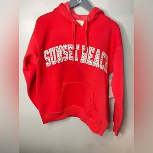 NWT Sunset Beach Cherry Tourist Hoodie.